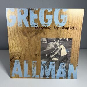 GREGG ALLMAN Searching For Simplicity ORIG 12x12 PROMO Album Flat POSTER 2 Sided